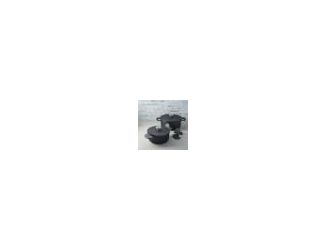 Leo Phantom 4pc cookware set is made with a combination of recycled cast aluminum, layered with CeraGreen non-stick, nontoxic, PFAS-free, PTFE-free ceramic coating ensures that your food cooks evenly and effortlessly, while also being easy to clean. The a