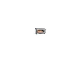Sure-Crisp air fry circulates hot air around food for crispy results. Air fry chicken wings bake brownies and more. Fits 4 slices of bread a 10" pizza or 9" x 9" bake pan. 6 Cooking options - air fry bake broil toast bagel and keep warm. Intuitive control