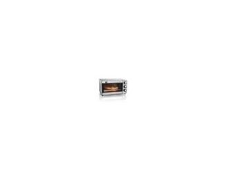 Conveniently toast 4 slices of bread or a 9" pizza. The versatility to cook 3 ways - toast bake or broil. Easy-to-use controls - includes 30 minute timer with Stay On function ready bell and auto shutoff. Includes 2 rack positions bake pan oven rack and s