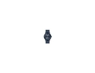 The evolution of modern design with a sharp look and elevated feel. Crafted from blue ion-plated stainless steel, this sleek timepiece features a statement-making 40mm case that houses a captivating micro-textured tonal dial with a glossy lacquer overlay,