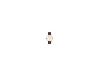 Men's Movado Heritage Series Calendoplan watch, 40 mm stainless steel case with fluidly extended lugs, round ivory 2-hand dial with sub dial, luminescent silver-toned hands and applied markers, printed white minute index, and date display, Chocolate top-s