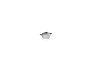 Leo Glints 9.5" stockpot 5.9qt. instantly brightens your kitchen with its sleek design and practical features. Crafted from recycled aluminum, this stockpot boasts a high-quality CeraGreen coating that is PFAS-free, PTFE-free, and non-toxic, allowing for 