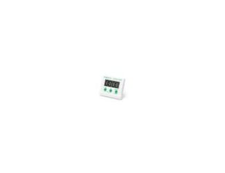 Extra easy to set! Simple to use. Counts down any time up to 99 minutes and 59 seconds. Counts up for use as a stopwatch. LCD display shows minutes and seconds. Memory stores the last time setting. Alarm signals when time is up. Convenient clip, easel sta