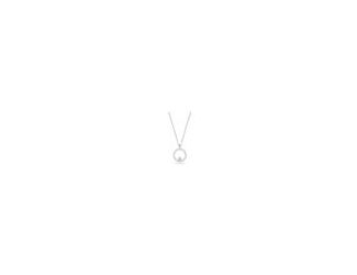 A stunning new interpretation of a timeless classic: the circle pendant. Highly refined, this design sparkles in clear crystal pav. Rhodium-plated metal adds a modern touch. Wear with a longer pendant for an on-trend multi-length layered look. The pendant