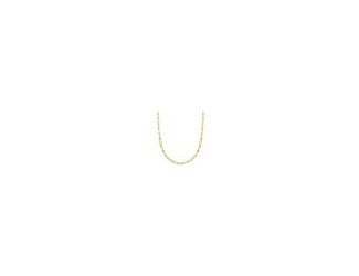 Ladies 18K designer gold alternation size paperclip link necklace. Long links are approximately 20mm x 6mm and short links are approximately 15mm x 5mm. Chain is approximately 17" long. Signed with the signature Roberto Coin Ruby.