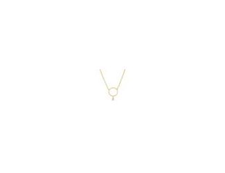 Illuminate your everyday style with this 14K Yellow Gold Dashing Diamond Circle Necklace, a timeless symbol of unity, elegance, and effortless shine. Set with 0.08 carats of sparkling diamonds and crafted in 2.50 grams of rich 14K gold, the sleek open-cir