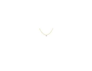Add a touch of understated luxury to your everyday style with this 14K Yellow Gold Single Pierced Diamond Bead Chain Necklace. Featuring a sleek 18-inch bead chain and a brilliantly placed 0.08-carat pierced diamond, this piece offers a refined sparkle th