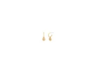 These delicate, wear-everyday drop earrings feature Coach's prairie-inspired Tea Rose with a sparkling crystal center.
