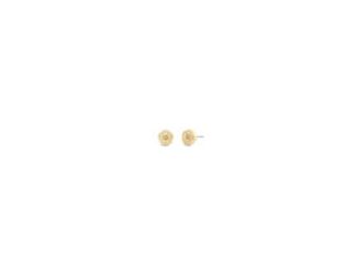 These delicate, wear-everyday stud earrings feature Coach's prairie-inspired Tea Rose with a sparkling crystal center.