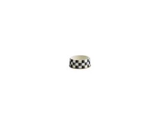 This season, it's all about checks for Spot! For your furry friends, choose the Large Pet Dish. The heavy-gauge steel underbody is strong enough to withstand the mealtime antics of the hungriest hounds, and hand-painted dishes are fashionable enough for t