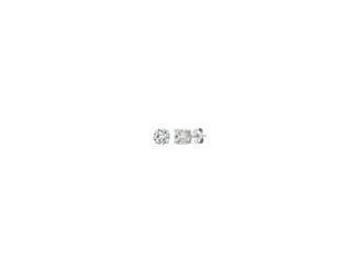 Sterling silver finished in pure platinum round brilliant studs set with 2.00 carats of CIBIC Zirconia by Crislu.Dimensions: 6.6 mm WideFinished In Pure Platinum.925 Precious Sterling Silver2.00 Carat Total WeightCarat total weight based on Diamond equiva