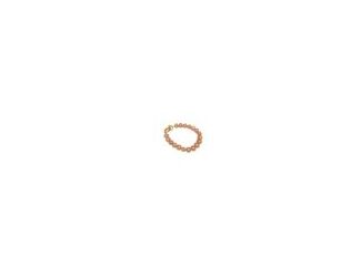 This bracelet is , composed of a single strand of round, peach-colored pearls. Each pearl is nearly uniform in size and shape, with a high-quality luster that reflects light beautifully. The pearls display a soft, warm hue ranging from delicate pinkish-or