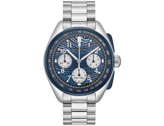 In collaboration with famed Brazilian artist Thiago Rosinhole, Bulova's legendary Lunar Pilot chronograph is revisited for Bulova's 150th Anniversary, combining Bulova's legacy of precision timing with Rosinhole's unique style of fusing street art and pop