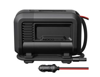 Introducing NOCO AIR10 a 12-volt, 10-amp portable air compressor with a 138-watt motor rated at a maximum pressure of 60 PSI. AIR10 is the next generation of portable air compressors, utilizing advanced motor and airflow design in an unbelievably compact 