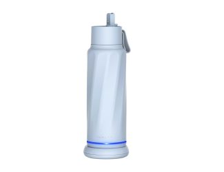 The WaterH Vita is a smart water bottle that helps you stay hydrated with personalized reminders via your phone, watch, or the LED light ring at the base, and it syncs seamlessly with the WaterH app to track your intake in real time. It also features a bu