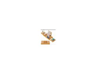 Holds a book or tablet wine snacks toiletries towels or your phone while you relax in the bathroom or bathtub. Expands from 17.3"-32". Made of natural bamboo. Features elegant wood details and a smooth environmental coating to avoid corrosion and cracks. 