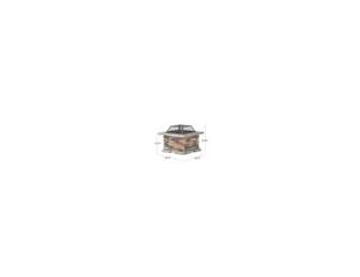 Add light and warmth to your poolside, yard, or patio with this elegantly designed Tundra fire pit. The elegance of matte steel makes a perfect background for the timeless, hypnotic beauty of flickering flames, and engineered stone base adds an extra char
