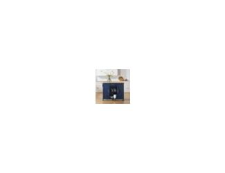 The Stella Drop-Leaf Kitchen Cartenhances your kitchen workspace with style. This mobile island features two spacious cabinets with adjustable shelves and a storage drawer to keep utensils organized. The open center storage area also includes an adjustabl