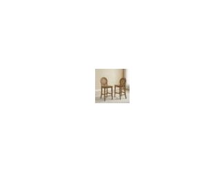 Elevate your kitchen or bar area with the timeless charm of the Katia Counter Height Stools.These stools feature graceful oval backs and traditional caning. Their gently curved wooden seats offer reliable comfort, while built-in adjustable levelers provid