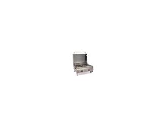2 Stainless burners for 20000 BTUs. No tools required - TwistStart ignition. Integrated lid thermometer. Stainless steel cooking grate - easier to clean. Lid locks and legs fold. Easy mobility and storage. 275 Square inch cooking surface. Requires 20lb pr