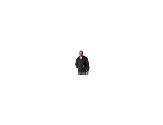 Don't let a little wet weather slow you down. This men's zip-hoodie gives you the familiar comfort of a favorite sweatshirt with the added benefit of keeping you dry in light rain. There's a hidden security pocket inside one of the two handwarmer pockets 