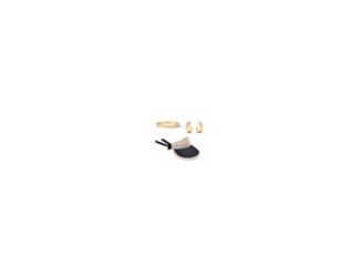 Whether it is a day out on the boat or a shopping day this Julie Vos X Eugenia Kim accessory bundle will be the perfect set for a stylish and effortless look. Starting with the Savoy bangle and hoops. Both 24K gold plated and lightly hammered for texture.