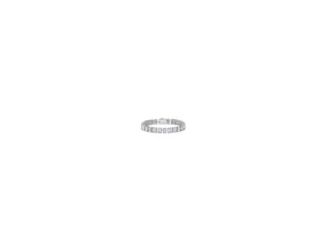 Classic and refined, the Kathy Hilton Emerald Cut Tennis Bracelet features 27 carats of Diamond Crystalline gems in a timeless design. Set in platinum-plated sterling silver, it offers both sophistication and versatility. Stone Type: Diamond Crystalline W