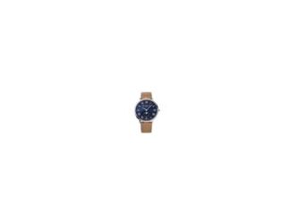 The Classics Quartz Moonphase timepiece is the embodiment of one of Frederique Constant's most iconic designs. Its 39mm stainless steel case houses a navy blue dial, white Roman numerals, hour and minute hands and a moonphase at 6 o'clock. This classic an