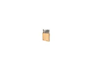 This stunning Bamboo wood knife block set brings professional-grade performance to your culinary sanctuary. Seven razor-sharp knives, premium kitchen scissors, and a sharpening rod nestle beautifully in the handcrafted wooden block, creating an impressive