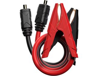 NOCO Boost MAX™ 72-inch Battery Clamps feature a heavy-duty clamp designed for both 12-volt and 24-volt gas and diesel engines in Class 8+/CE high-displacement vehicles and equipment. A robust and rugged design to provide maximum current flow with minimal