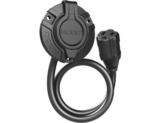 The GCP1 is an AC Port Plug with an integrated extension cable (16-inch) that offers optimal flexibility and ease of installation. It can mount to the exterior of any vehicle to make the charging port more accessible. Equipped with heavy duty 14 AWG wire 