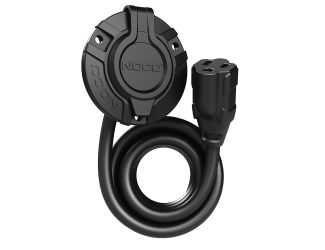The GCP1E is an AC Port Plug with an integrated extension cable (6-feet) that offers optimal flexibility and ease of installation. It can mount to the exterior of any vehicle to make the charging port more accessible. Equipped with heavy duty 14 AWG wire 