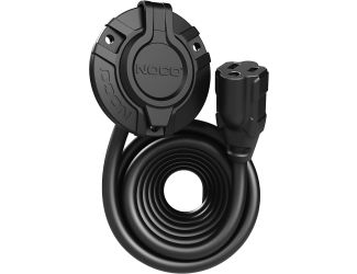The GCP1EX is an AC Port Plug with an integrated extension cable (12-feet) that offers optimal flexibility and ease of installation. It can mount to the exterior of any vehicle to make the charging port more accessible. Equipped with heavy duty 14 AWG wir