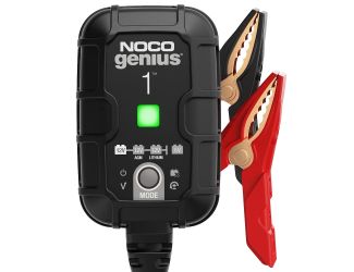 Introducing the all-new GENIUS1, one of our most powerful, highest-performing, energy-efficient, and compact chargers yet. The GENIUS1 is a 6-volt and 12-volt battery charger, battery maintainer, and battery desulfator rated at 1-amp for lead-acid automot
