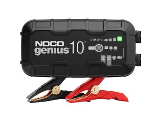 Introducing the all-new GENIUS10, one of our most powerful, highest-performing, energy-efficient, and compact chargers yet. The GENIUS10 is a 6-volt and 12-volt battery charger, battery maintainer, and battery desulfator rated at 10-amp for lead-acid auto