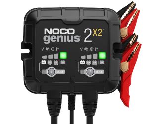 Introducing the all-new GENIUS2X2, one of our most powerful, highest-performing, energy-efficient, and compact chargers yet. The GENIUS2X2 is a 6-volt and 12-volt two-bank battery charger, battery maintainer, trickle charger, and battery desulfator. It's 