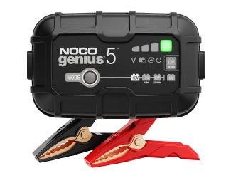 Introducing the all-new GENIUS5, one of our most powerful, highest-performing, energy-efficient, and compact chargers yet. The GENIUS5 is a 6-volt and 12-volt battery charger, battery maintainer, and battery desulfator rated at 5-amps for lead-acid automo