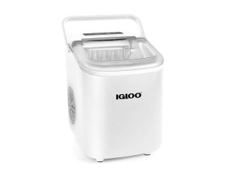 Makes 24lbs of ice in a 24 hour period - enough to keep drinks cold all day long. Makes 9 small or large cylinder-shaped ice cubes in as little as 7 minutes. Control panel is easy to use and illuminated with LED lights. Know when to add water when basket 