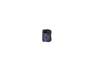 Take this portable 8" Bluetooth wireless speaker along to any tailgate. Wirelessly stream audio via Bluetooth. Top control panel: previous track play next track pause TWS mode and volume control. LED Light show. Built-in carry handle. 2 Hours of playtime.