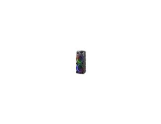 This party speaker is perfect for nightclubs home entertainment seminars or other venues and events. True Wireless Stereo (TWS): Connect 2 speakers and double audio output. Recording function. Control panel with volume mic volume treble bass echo and more