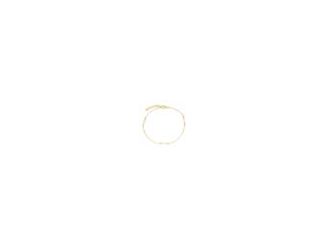 Take these freshwater pearls out for a spin on a 14k yellow gold vermeil chain that goes with everything. Three cultured freshwater pearl stations.14k yellow gold vermeil. 7.5" length with a jump-ring at 7". Secured to the wrist with a lobster claw clasp.