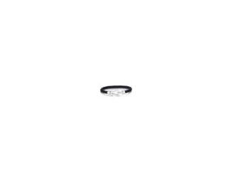 Make the best impression with our simplistically minimal leather bracelet for men. Made with woven leather and a sterling silver hook snap lock, it's made for any moment. Measures 8.5" in length.