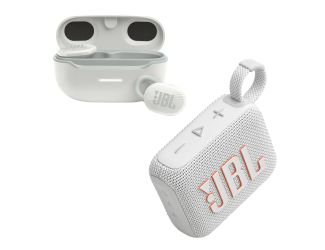Endurance Race 2 Noise Cancelling TWS Sport Earbuds. JBL Pure Bass Sound. 12 Hours of playtime + 36 hours with charging case (ANC off). Multi-point connection. Active Noise Cancelling with Smart Ambient. Includes: 3 Sizes of ear tips. 2 Enhancers. Type-C 