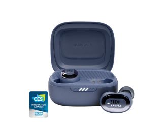 JBL Signature Sound. True Adaptive Noise Cancelling. Smart Ambient. Up to 7 hours of playtime on a single charge - additional 28 hours with charging case. Six Beamforming mics reduce wind and noise interference. VoiceAware - choose mic input routed back i