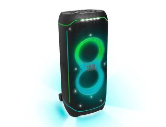JBL Pro Sound - two drives and mid-range speaker deliver louder sound. Dual tweeters and a pair of subwoofers means there is more than enough bass. Unique starry night effect cool light trails strobes and more. Lights syncs to the music. IPX4 Splashproof 