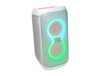 Powerful JBL Pro Sound - delivers clear dynamic sound and deeper bass. Light show syncs to music with starry lights cool light trails and strobe light effects. Up to 12 hours of playtime on a single charge. IPX4 Splashproof design. AI Sound Boost - predic