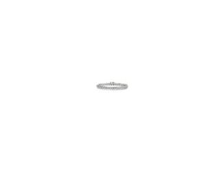 This 14k white gold bracelet has "S" links around each brilliant-cut diamond in this classic tennis bracelet style. 14k white gold; Length: 7"; Clasp Mechanism: box clasp with figure-8 safety clasp for added security; Diamonds: 1.00twt round brilliant-cut