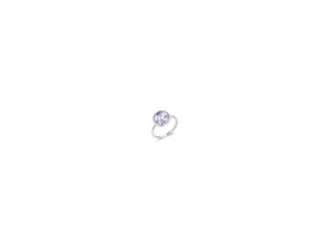 PARIKHS Cubic Zircon Purple Center Ring in Rhodium Plating over 925 Sterling Silver skillfully made to highlight its timeless glow. Ideal for Valentine's gift, also suited to Thanksgiving. Holiday.