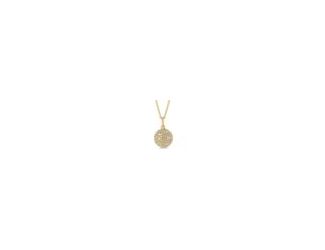Score style points with our solid 10k white gold basketball pendant necklace. This finely crafted piece captures the essence of the game, featuring a detailed, diamond-encrusted basketball charm suspended from an 18" 10k yellow gold cable chain. There is 