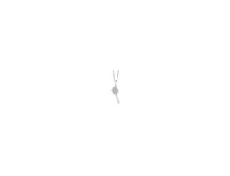 This solid 10k white gold tennis racquet pendant necklace embodies the perfect blend of athletic finesse and timeless elegance. Meticulously designed to capture the spirit of sportsmanship, this pendant is a striking addition to any jewelry collection. Th